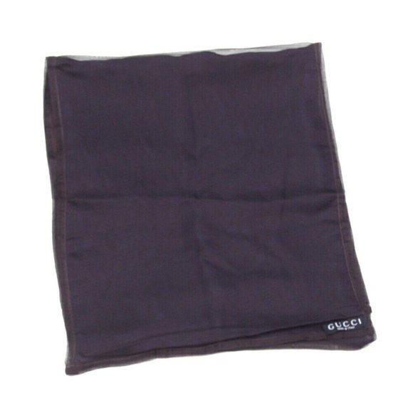 GUCCI Stall Reversible Bordeaux Silk Silk Authentic USED - Picture 1 of 9